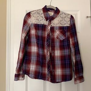 Arizona burgundy flannel